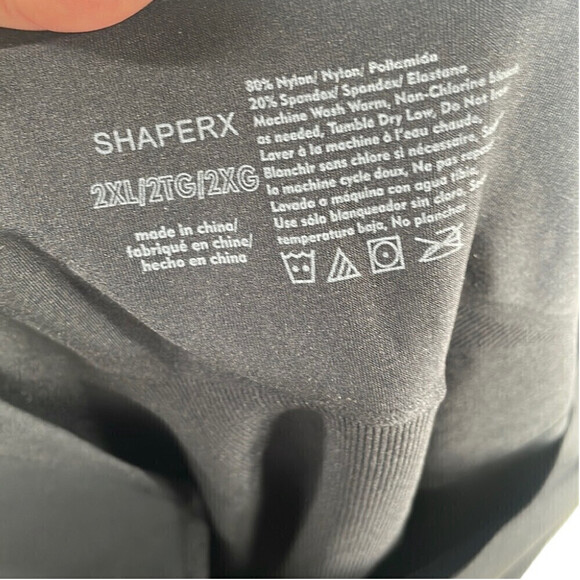 SHAPERX Tummy Control Shapewear Seamless Bodysuit Open Bust Shaper Shorts 2XL - Picture 15 of 16